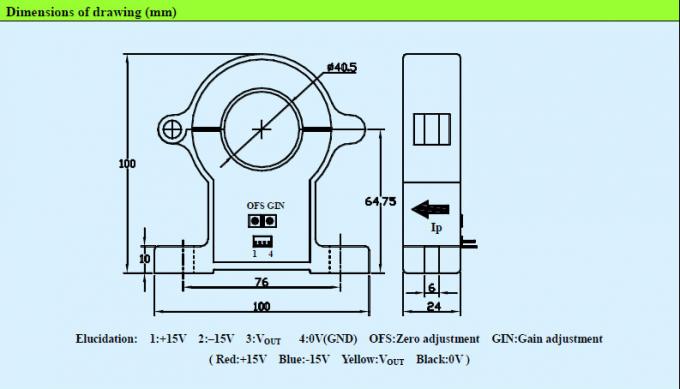 Измерение КС800ЭК2 широкого диапазона датчика облегченного эффекта Холла настоящее
